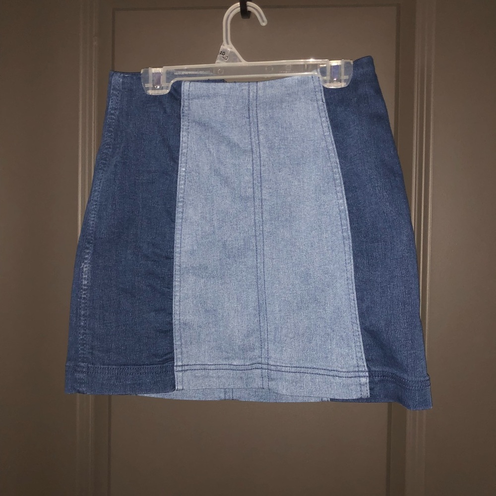 Two tone free people skirt
